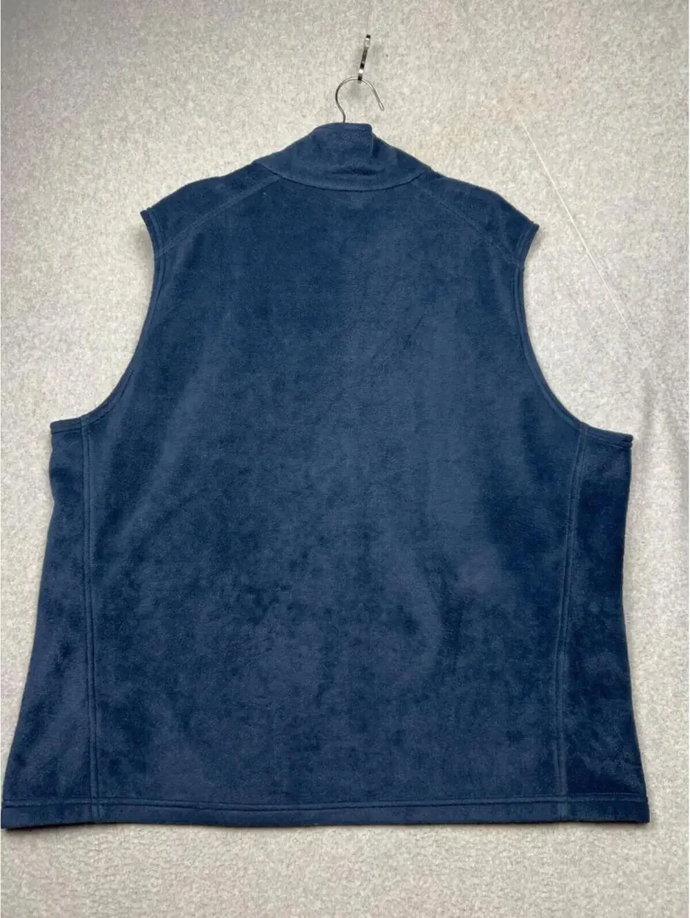 Columbia Mens Full Zip Fleece Vest 3X Casual Classic Sleeveless Blue Outdoor